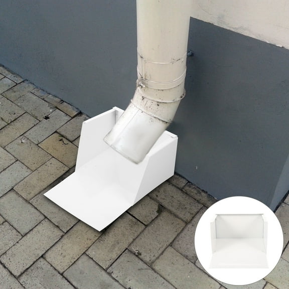 SEWCHICS 1-Pack Gutter Splash Guard for Rainwater Drainage, Outdoor Gutter Device, 8.9x6.9x3.9 inches