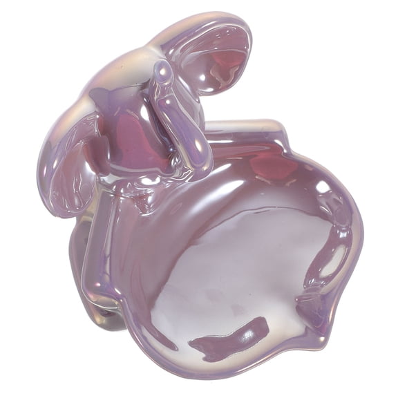 SEWCHICS 1Pack Lovely Soap Tray Elephant Shaped Purple Wedding And Party