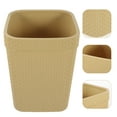 thumbnail image 1 of SEWCHICS 1Pack Office Waste Bin Household Trash Bin Wicker Weave Style Rectangular Simple Design For Home, 1 of 8