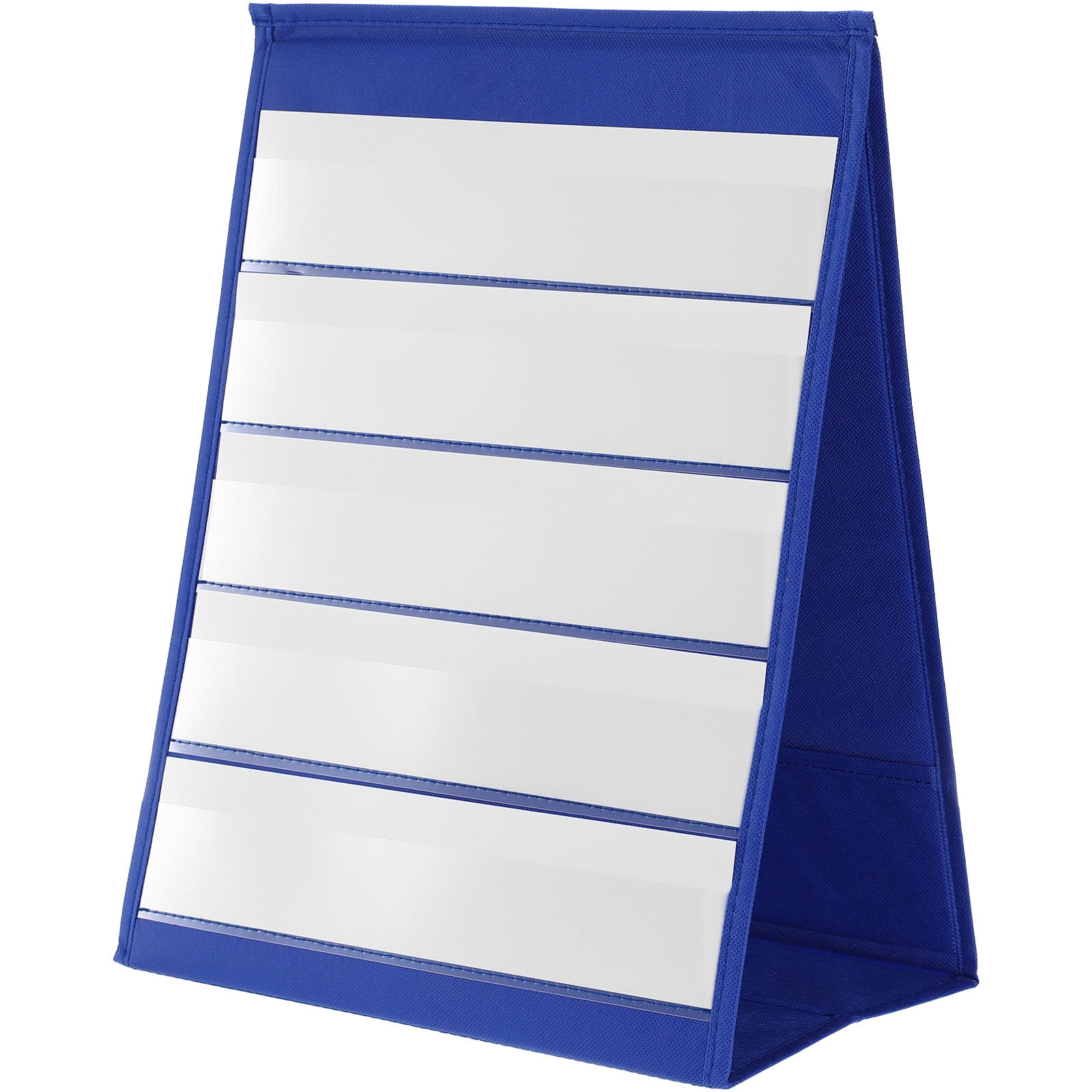 SEWCHICS 1Pack Rectangular Paper Tabletop Pocket Chart for Home