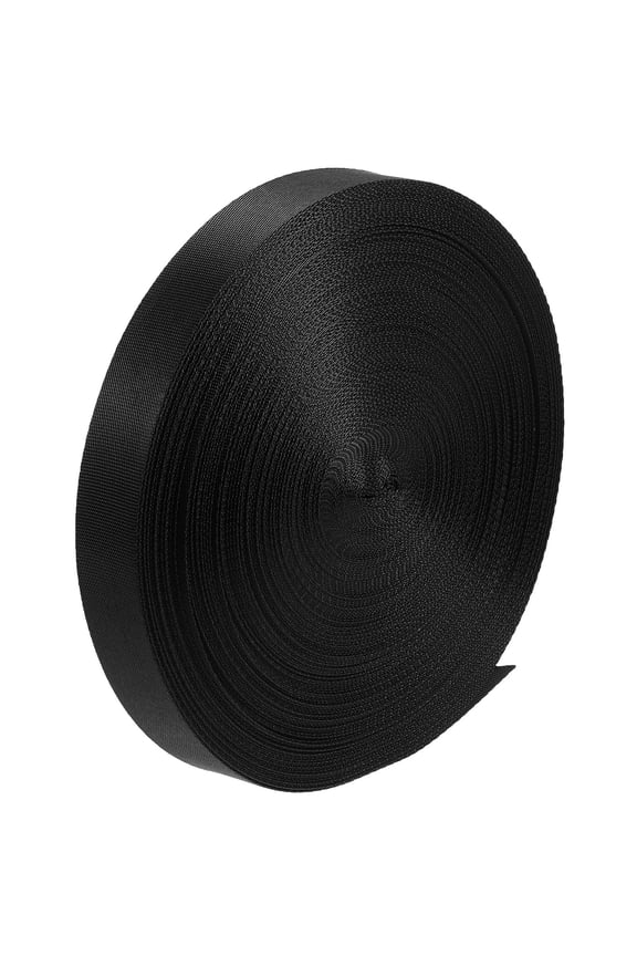 Heavy Webbing Strap Belt Nylon Portable Black 1Pcs