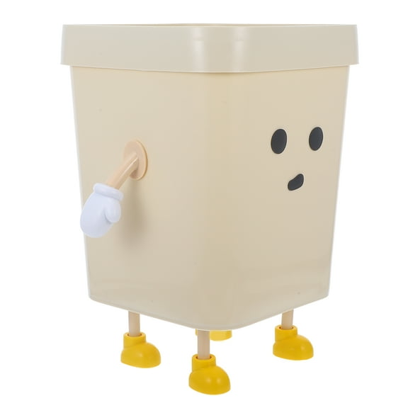 SEWCHICS Rubbish Bin Garbage Container Rectangular Plastic 1Pcs for Kitchen