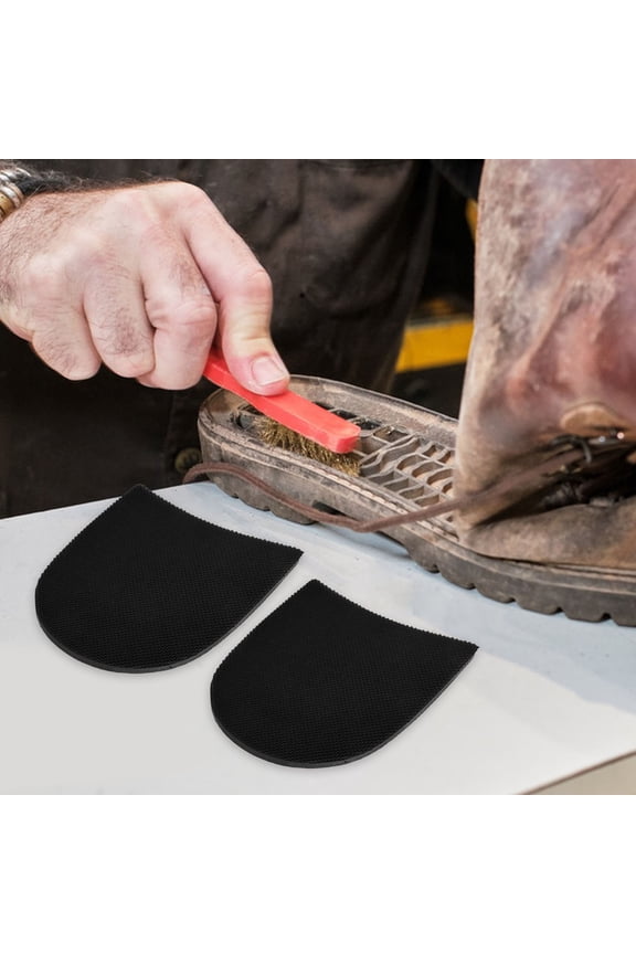 1Pair Self Adhesive Rubber Heel Pads Shoe Sole Protector for Safe Walking