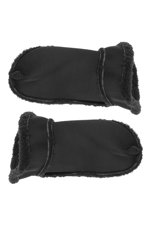 1Pair Winter Boot Liners Soft Plush Shoe Inserts Detachable for Hole Shoes Black
