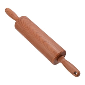 SEWCHICS 1Pc Brown Dumpling Rolling Pin Non Stick Plastic for Home Kitchen Use