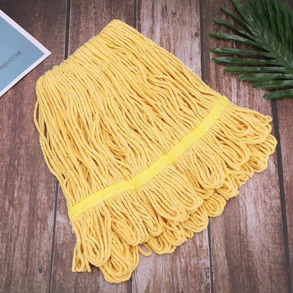 SEWCHICS 1Pc Yellow Cotton Mop Cloth Cleaning Accessory for Wood and Tile Floor