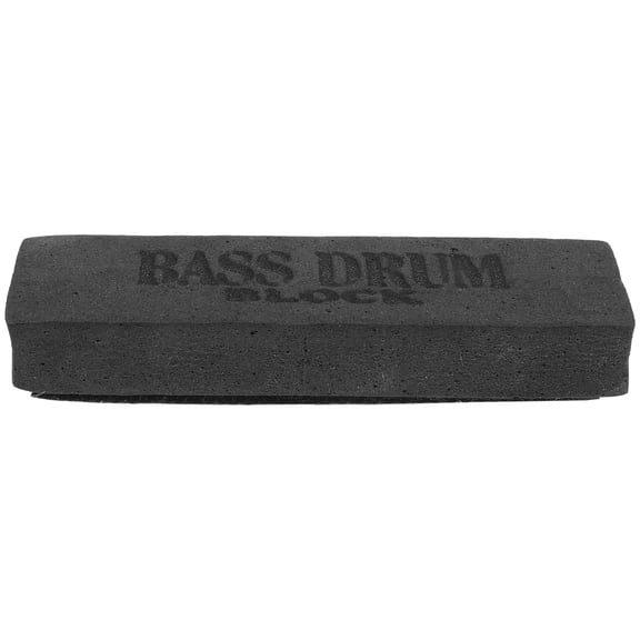 SEWCHICS 1Pcs Black Sponge Bass Drum Block for Drum Set Non-slip Protection 12x3.7in