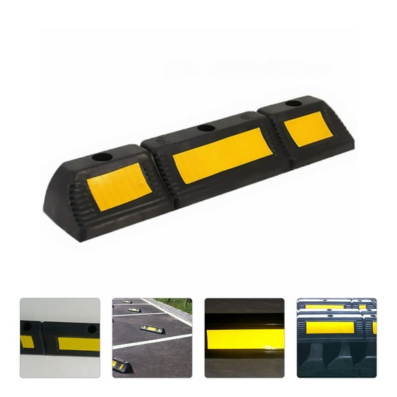 SEWCHICS Car Auto Stopper with Textured for Secure Traction and Vehicle Parking Assistance