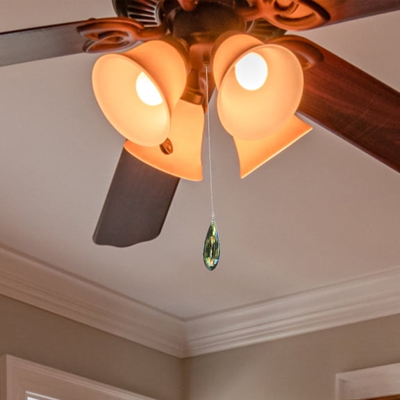 SEWCHICS Crystal Pendant Ceiling Fan Pull Chain Decorative Beaded Chain for Light Fixtures