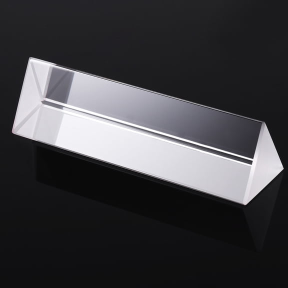 SEWCHICS Optical Glass Triangular Prism for Teaching Presentations with High Reflection Quality