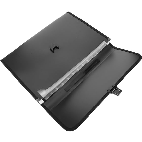 SEWCHICS Expandable File Folder Organizer, Black ABS Material, Document Storage for Home and Office Use