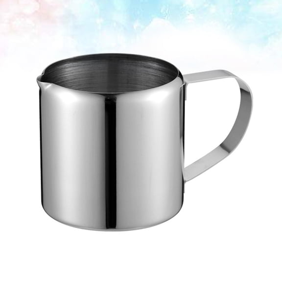 SEWCHICS Stainless Steel Milk Cup in Silver - Heat Safe and Easy to Clean