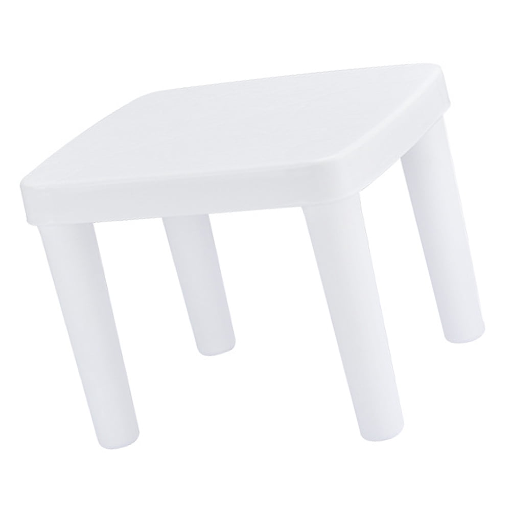 Simple Shape Stool SEWCHICS 1Pcs Portable Stool for Bathroom with Square Shape and Simple ...
