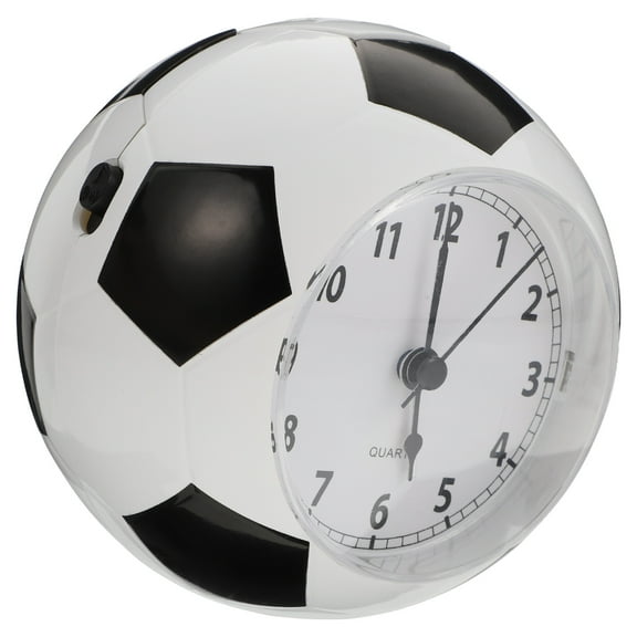 SEWCHICS 1Pcs Soccer Ball Shape Clock Desk Ring Bell Clock Creative Alarm for Kids