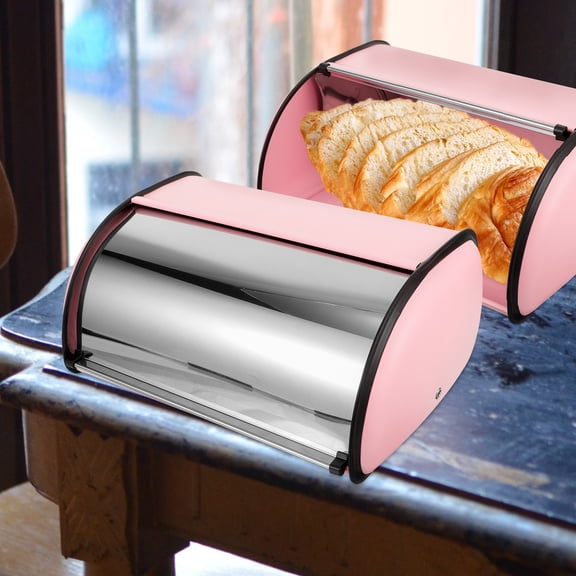 SEWCHICS Metal Bread Box for Kitchen Countertop Storage, Bakery Use, and Stylish Bread Keeper