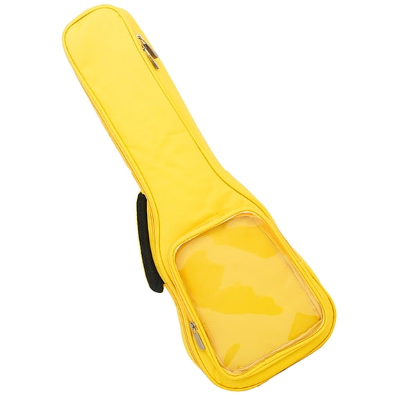 SEWCHICS Yellow Ukulele Carrying Case with Wide Comfortable Strap, Lightweight Protective Bag, Easy to Clean Material for Ukulele