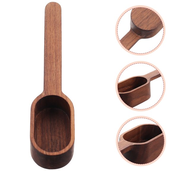 SEWCHICS Multi-Function Wooden Spoon for Coffee Tea Stirring Easy to Brown Kitchen Utensil