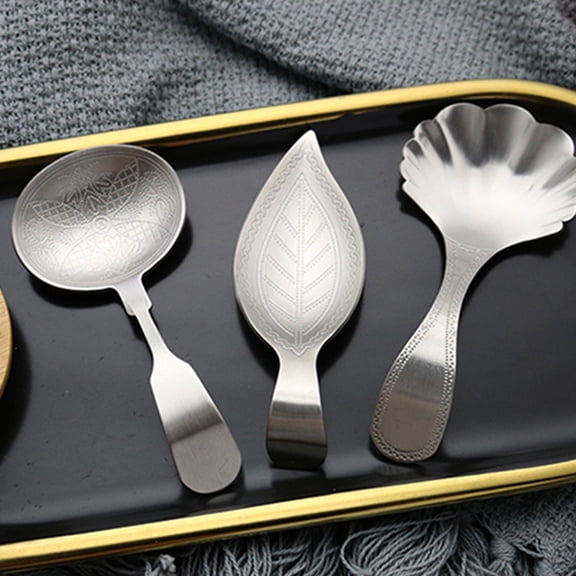 SEWCHICS Tea Spoon Stainless Steel Scooping Bath Salts Coffee Lovers Home Use 1Pack