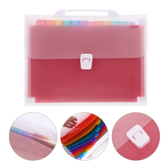 SEWCHICS Multi-Pocket Folder Assorted Colors Lightweight Portable Organizer for Small Items and Accessories