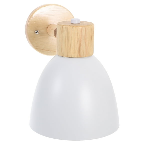 SEWCHICS Wall Sconce Lights Indoor Modern Wall Lamp White Wood 1Set