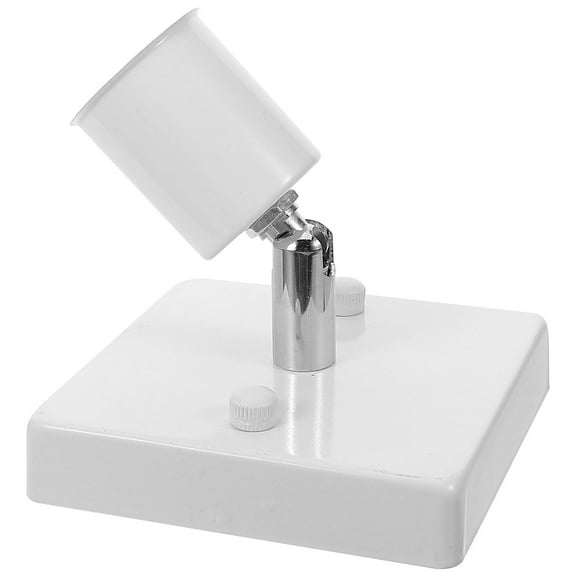 SEWCHICS White E27 Light Bulb Base, Durable Iron and Ceramic, Simple Design