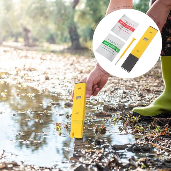 SEWCHICS PH Meter Kit with Buffer Calibration Powder and Portable Design for Accurate and Versatile pH Testing