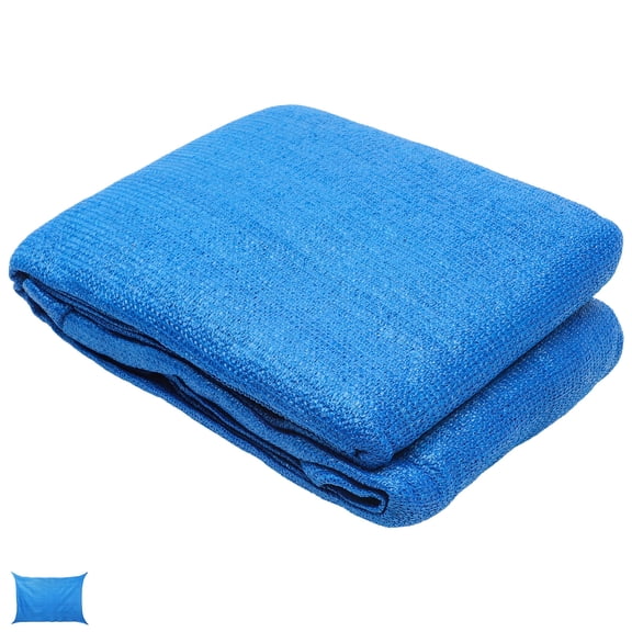 SEWCHICS Sunshade Net Curtain Shade Sail Heavy Duty Blue HDPE Outdoor Use Pool Area 1Pcs