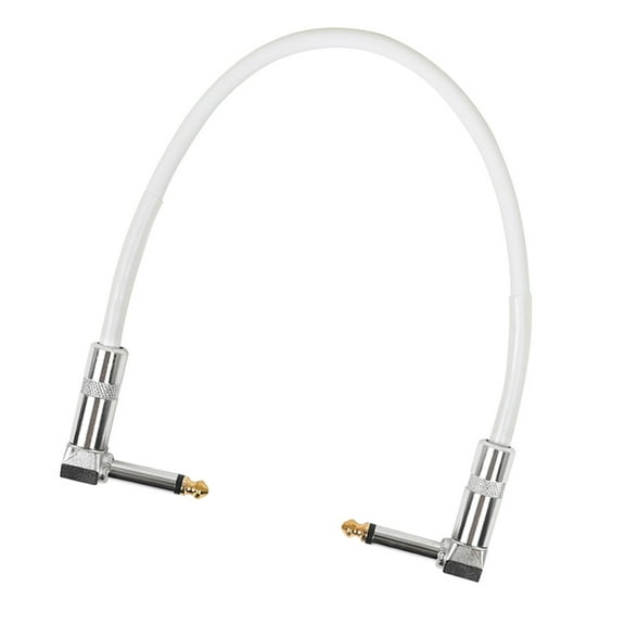 SEWCHICS White PVC Copper Core Electric Guitar Cable Low Noise Transmission 1 Set Audio Cord