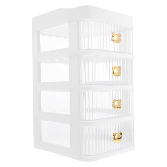 SEWCHICS Desk Organization Table Organizer PP White General Users Dormitory 1Pack