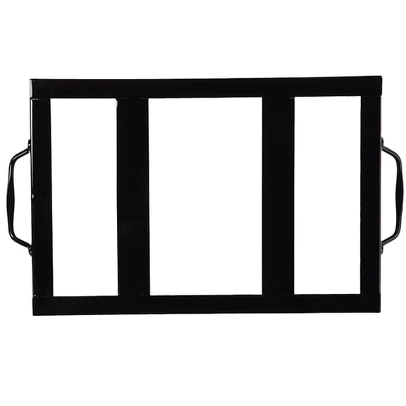 SEWCHICS Metal Salt Plate Rack Holder for Grilling with Smooth Black Enameled Finish