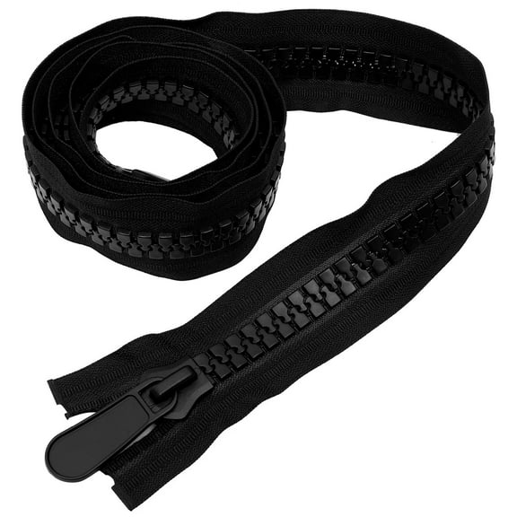 SEWCHICS Heavy Duty Black Zipper for Jacket Coat Sewing Craft Strong 1 Piece Replacement