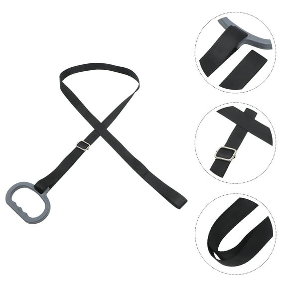SEWCHICS Black Nylon Webbing Deer Drags Rope Heavy Duty Adjustable Hunting Strap for Outdoor Use