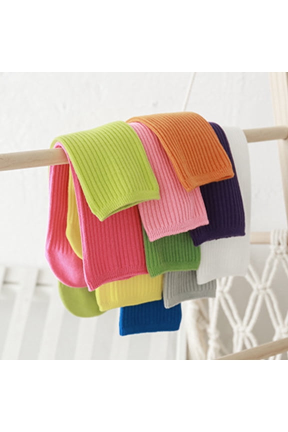 2 Pairs Yellow Calf High Socks for Women, Elastic Breathable Daily Wear, Comfortable Cotton Blend