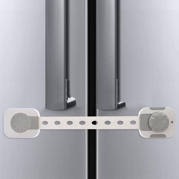 SEWCHICS Toddler , 2 Pc Childproof Cabinet Locks, ABS Plastic, Easy to Install and Secure