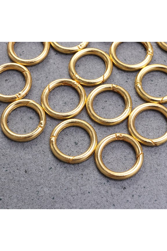 20 Pieces Round Keychain Split for Jewelry Making, Tarnish-Resistant Connectors, Craft Supplies