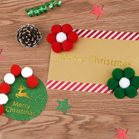 SEWCHICS 2000 Pieces Small Pom Poms in Red and Mixed Colors for Christmas Crafts, Holiday Decorations, and Projects