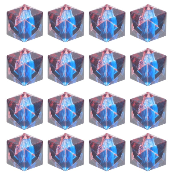 SEWCHICS Geometric Shapes Beads Acrylic Assorted Color 200Pcs 0.3X0.3In