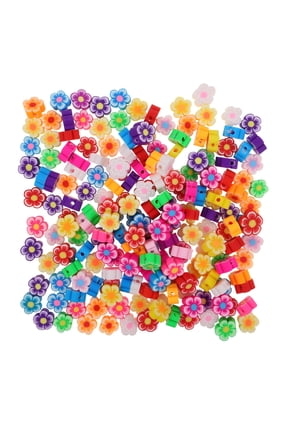 200 Pieces Multi-Color Plum Blossom Clay Charms for Jewelry Making, Versatile Pendants for Bracelets and Necklaces