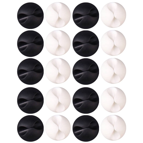 SEWCHICS 20PCS Cable Sleeves Cord Management Kit, Cable Organizer for Home and Office, Multi-Color