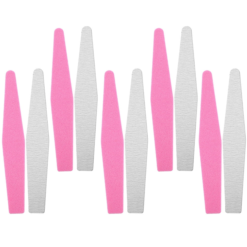 SEWCHICS 20Pack Nail Files Pink Rectangular for Nail Trimming and ...