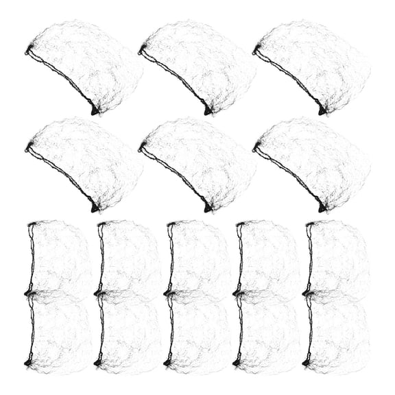 SEWCHICS 20Pcs Black Nylon Hair Nets for Ballet Bun, Invisible Elastic Mesh Hair Covers for Wig Stability and Secure Hold