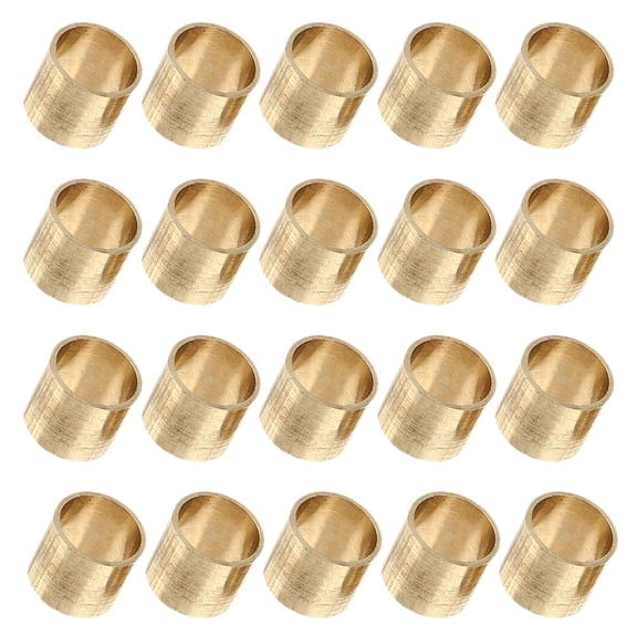 SEWCHICS 20Pcs Brass Billiard Cue Tip Ferrules Impact Resistant Replacement Parts for Pool Sticks