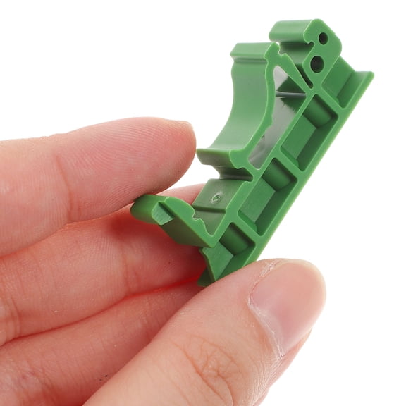 SEWCHICS 20Pcs DIN Rail PCB Mounting Bracket Nylon Green for DIY Electrical Projects and Engineers