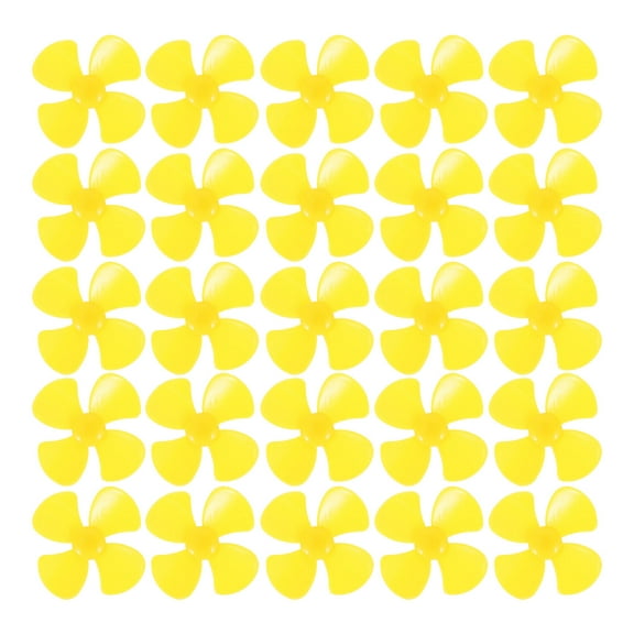 SEWCHICS 20Pcs Durable Yellow Micro Propeller Blades for Lab Stem Project Airplanes and Technological Models