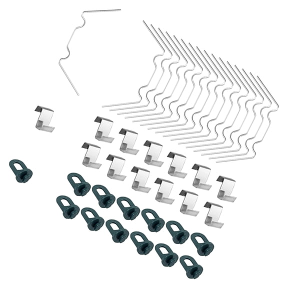 SEWCHICS Stainless Steel W-Type Clips for Greenhouse, and Easy Installation, 1 Set for Garden and Plant Support
