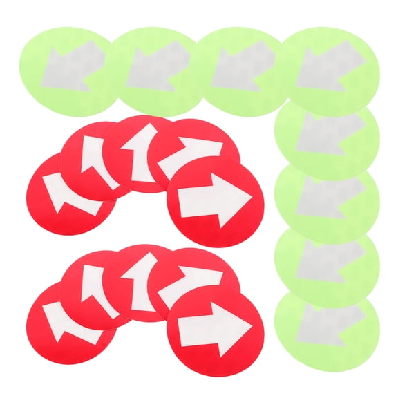 SEWCHICS 20-Pack Reflective Trail Markers for Vehicle Direction Guidance, PVC Signs in Assorted Colors