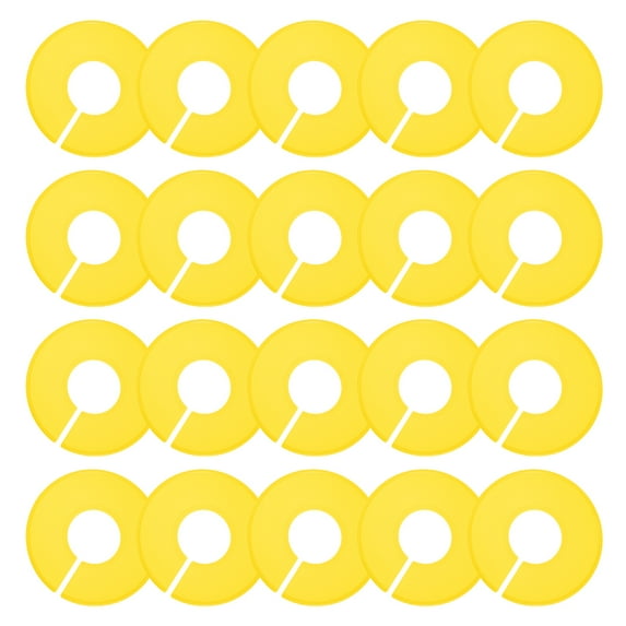 SEWCHICS 20Pcs Round Plastic Clothing Rack Dividers Wardrobe Size ...