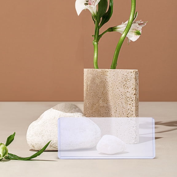 SEWCHICS 20Pcs Transparent Money Organizer PVC Bill Holders Waterproof Cash Protector for Home and Office