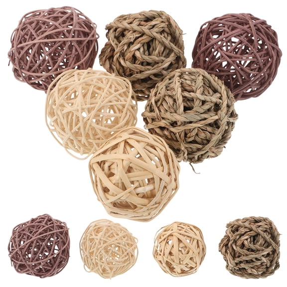 SEWCHICS 20Pcs Enrichment Toys for Hamsters Assorted Color Wood Balls for Boredom Relief Indoor and Outdoor