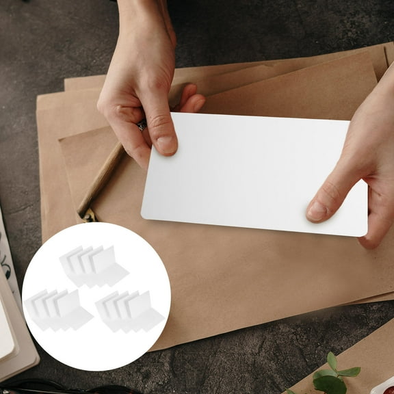 SEWCHICS 20Pcs Foldable White Blank Blessing Cards for Party Invitations and Festive Messages